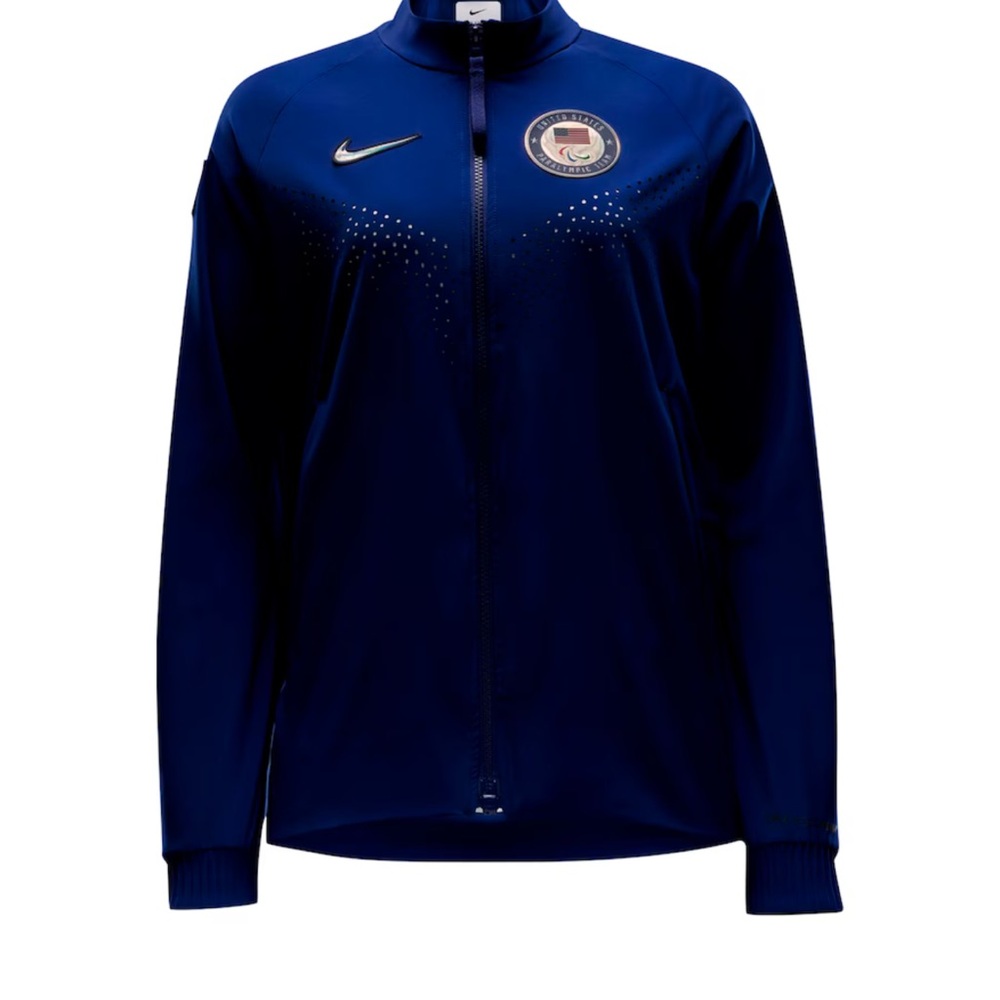 Nike U.S. Paralympics Medal Ceremony Raglan Performance Full-Zip Jacket L BR2